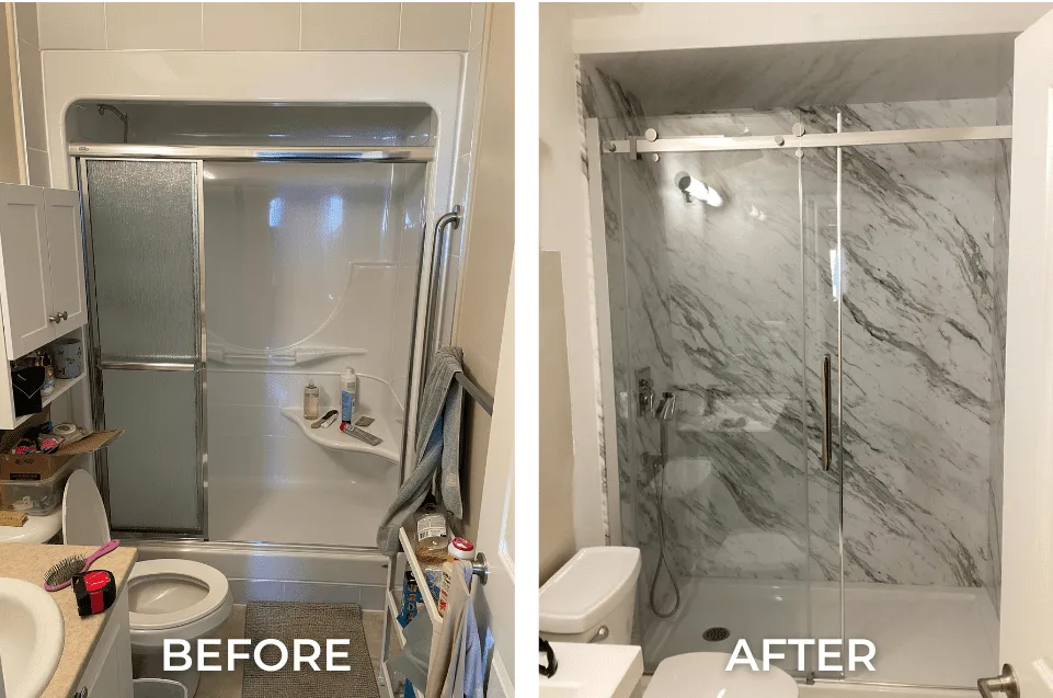 Before old enclosed tub combo Ottawa