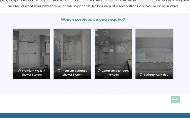 Get an instant shower remodel estimate Ottawa
