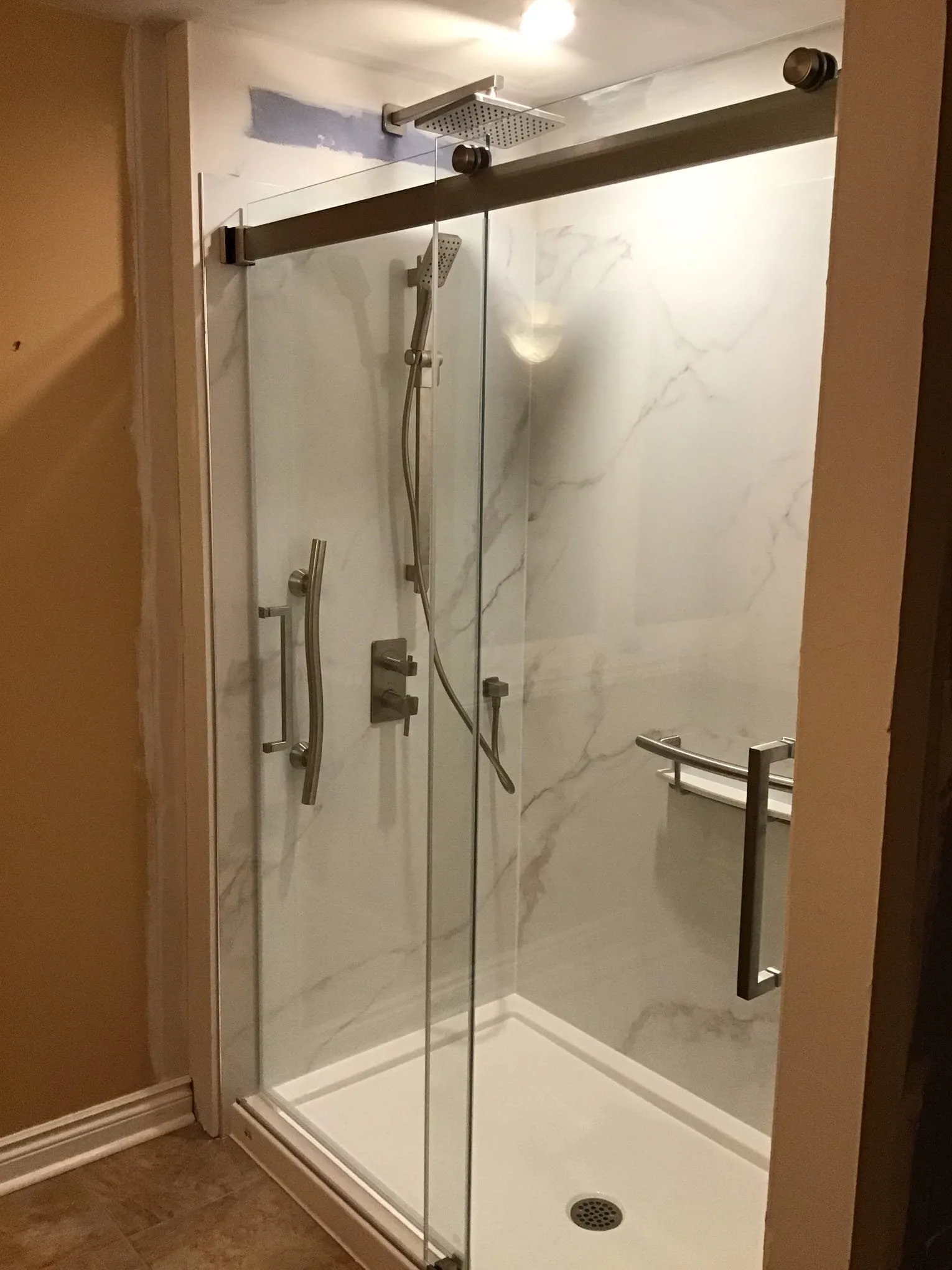 After tiled walk-in shower Ottawa