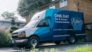 walk-in shower specialists truck