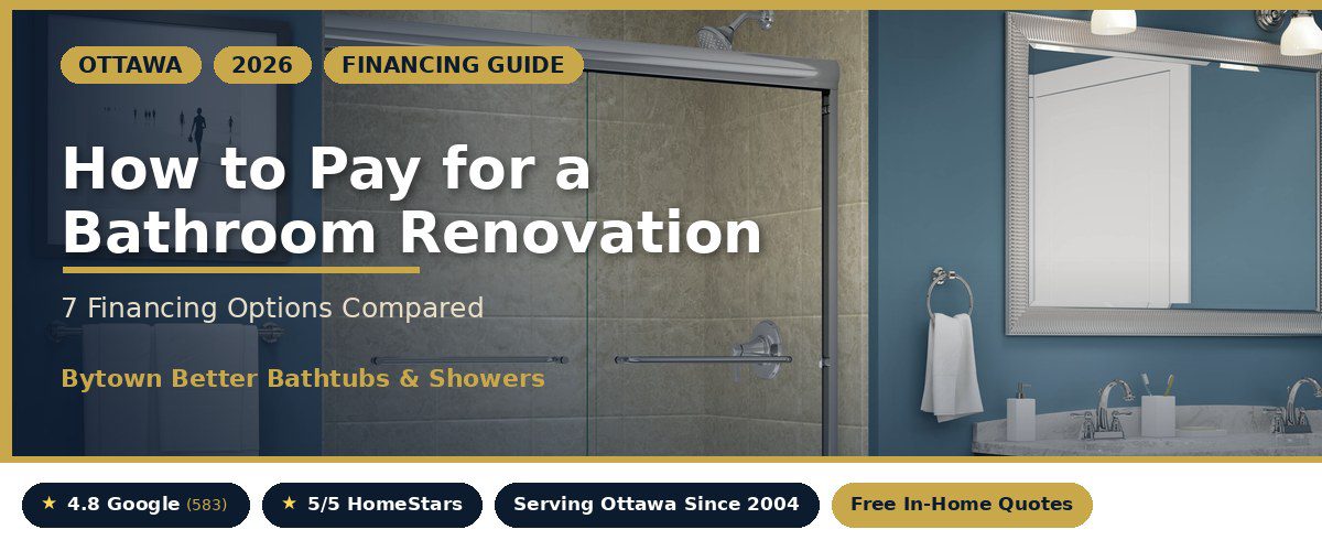 Bathroom renovation financing Ottawa guide 2026 by Bytown Better Bathtubs and Showers