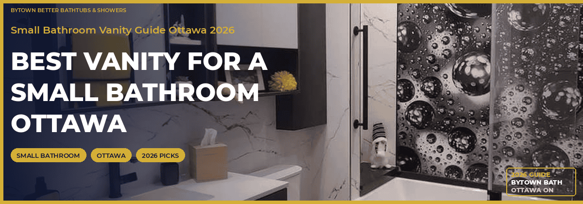 best vanity for a small bathroom Ottawa 2026 Bytown Better Bathtubs and Showers