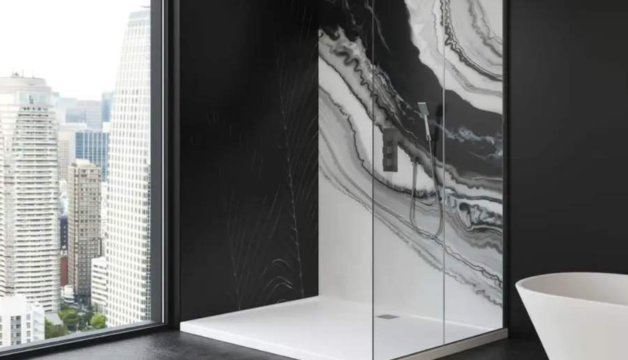 Curbless zero-threshold shower in Ottawa installed by Bytown Better Bathtubs and Showers